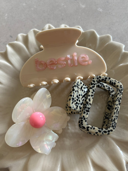 Flora Rosa Hair Clip